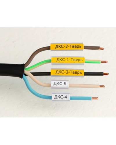 Маркировка для провода, гибкая, для трубочек. 4х12мм. Белая DKC NUTFL12 в Белгороде Держатели, клипсы, скобы Pintop.ru