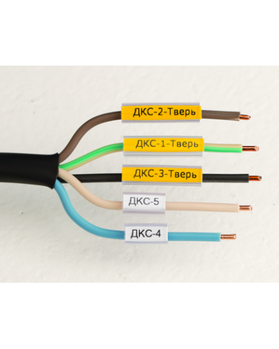 Маркировка для провода, гибкая, для трубочек. 4х30мм. Белая DKC NUTFL30 в Белгороде Крепежные изделия Pintop.ru