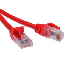 Патч-корд неэкранированный CAT6 U/UTP 4х2, LSZH, красный, 1м DKC RN6UU4510RD