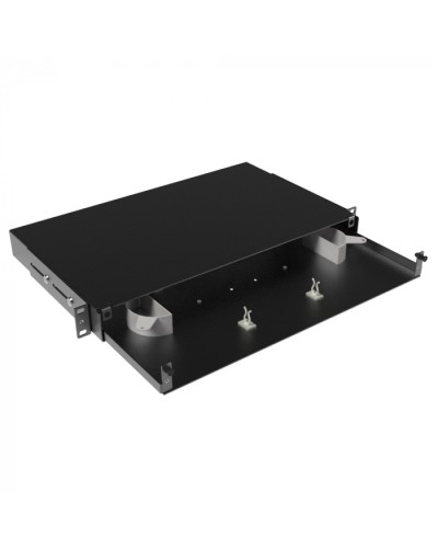 Оптическая полка выдвижная, без лицевой панели, неукомплектованная, 1U,черная DKC RNFPE1U24 в Белгороде Кроссы оптические Pintop.ru