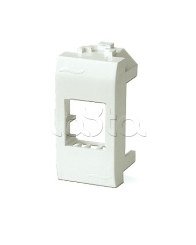 Адаптер для информационных разъемов Keystone, 1мод, белый ДКС 76607B в Белгороде Распределительные коробки Pintop.ru