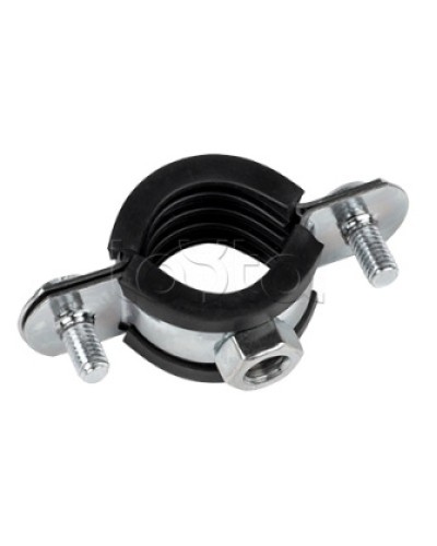 Хомут стальной 1 1/2 (47-52 мм), с уплотнителем EKF (hsu1112) в Белгороде Крепежные изделия Pintop.ru