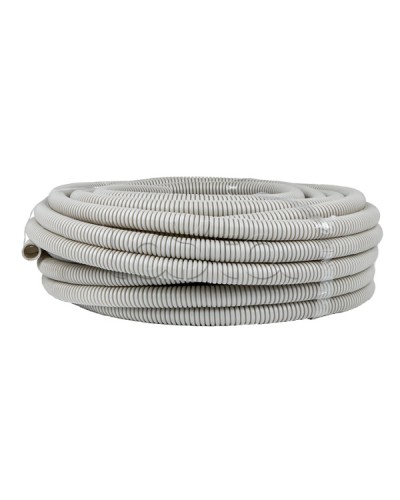 Труба гофр. ПВХ с протяжкой d25 мм (25 м) серая EKF-Plast (tg-z-25-25n) в Белгороде Труба гофрированная Pintop.ru