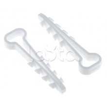 Дюбель-хомут (5х10 мм) для плоского кабеля белый (100 шт.) EKF PROxima (plc-cd1-5x10w)