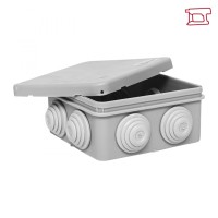 Коробка распред. КМР-030-031 с крышкой наружная (85х85х40) 8 мемб. вводов IP55 EKF (plc-kmr-030-031-r)