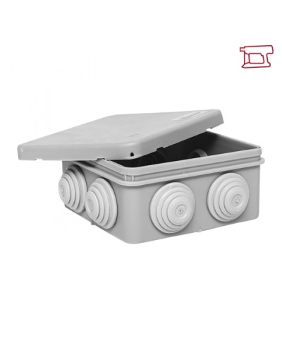 Коробка распред. КМР-030-031 с крышкой наружная (85х85х40) 8 мемб. вводов IP55 EKF (plc-kmr-030-031-r) в Белгороде Распределительные коробки Pintop.ru