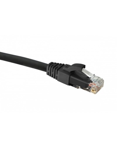 Коммутационный шнур категории 5e, U/UTP,LSZH, T568B, черный, 1.0 м Eurolan (21D-U5-01BL) в Белгороде Патчкорды (медные) Pintop.ru