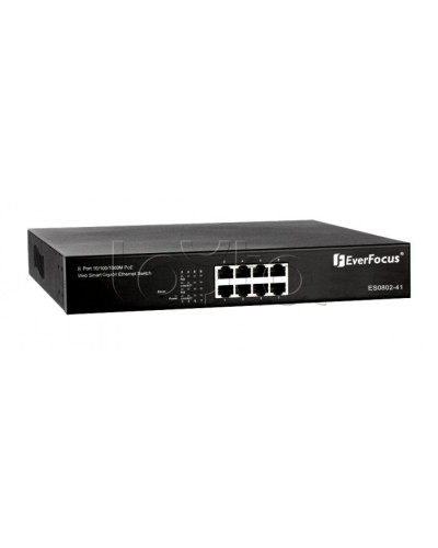 Коммутатор PoE 8-портовый EverFocus ES0802-41 в Белгороде Коммутаторы Pintop.ru