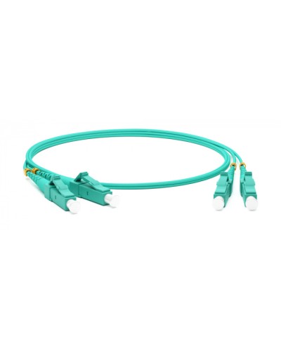 Патч-корд волоконно-оптический MM 50/125(OM3), LC-LC, duplex, LSZH, 1 м Hyperline FC-D2-503-LC/PR-LC/PR-H-1M-LSZH-AQ (FC-503-LC-LC-10G-1M) в Белгороде Патч-корды оптические Pintop.ru