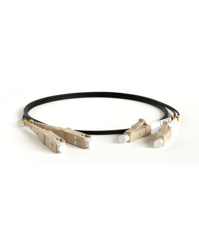 Патч-корд волоконно-оптический Hyperline FC-D2-503-LC/PR-LC/PR-H-3M-LSZH-BK в Белгороде Патч-корды оптические Pintop.ru