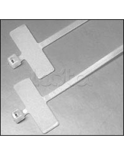 Хомут-стяжка нейлоновый, неоткрывающийся, с площадкой для маркировки 200x2.5 мм Hyperline GTK-200MC (100 шт/уп.) в Белгороде Стяжки-хомуты Pintop.ru