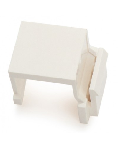 Вставка-заглушка формата Keystone Jack, белая Hyperline (KJ1-BL-WH) в Белгороде Патч-корды и пигтейлы Pintop.ru