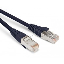 Патч-корд экранированный Hyperline PC-LPM-STP-RJ45-RJ45-C5e-0.5M-LSZH-BK