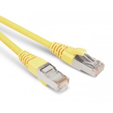 Патч-корд экранированный Hyperline PC-LPM-STP-RJ45-RJ45-C6-0.5M-LSZH-YL