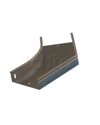 Угол 45° горизонтальный плавный Hyperline RST-AHS45-100-80-0,8-R100-SZ в Белгороде Аксессуары для лотков Pintop.ru