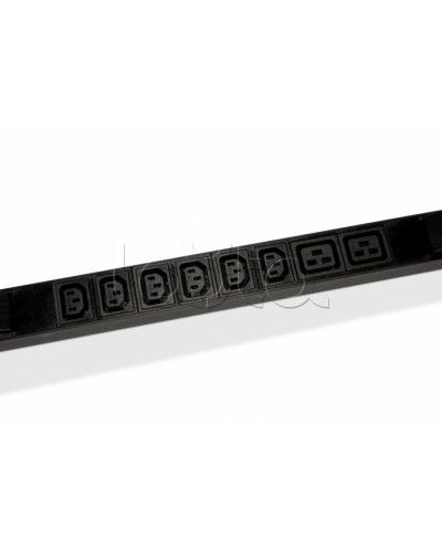 Блок розеток горизонтальный черн Hyperline (SHE19-6IEC-2BIEC-CB) в Белгороде Блоки розеток Pintop.ru