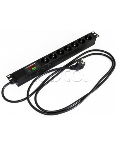 Блок розеток Hyperline SHE19-7SH-AV-2.5EU в Белгороде Блоки розеток Pintop.ru