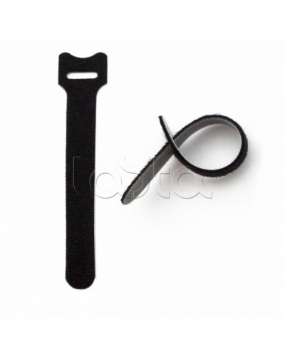 Хомут для кабеля, липучка с мягкой застежкой Hyperline WASN-180-BK-10 в Белгороде Стяжки-хомуты Pintop.ru