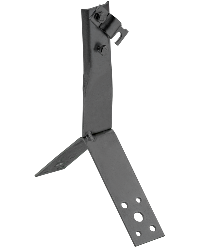 Держатель проводника круглого 6-10мм винтовой для конька h=100мм оцинкованная сталь TD IEK (ZDP80-13-4-16-100) в Белгороде Крепеж Pintop.ru