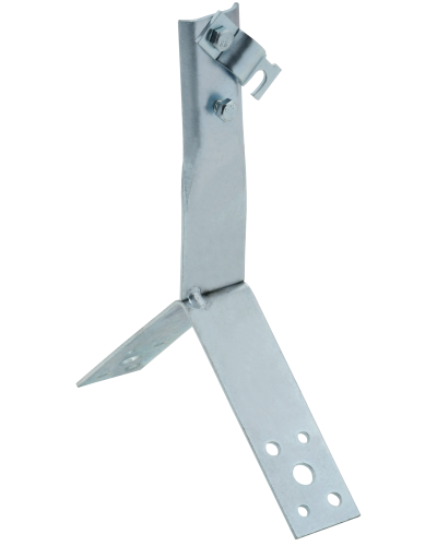 Держатель проводника круглого 6-10мм винтовой для конька h=80мм оцинкованная сталь HDZ IEK (ZDP80-14-4-16-80) в Белгороде Крепеж Pintop.ru