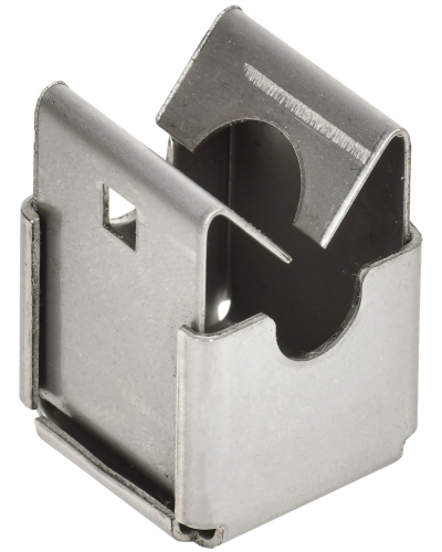 Держатель проводника круглого 8мм безболтовой нержавеющая сталь IEK (ZDP80-20-1-08) в Белгороде Крепеж Pintop.ru