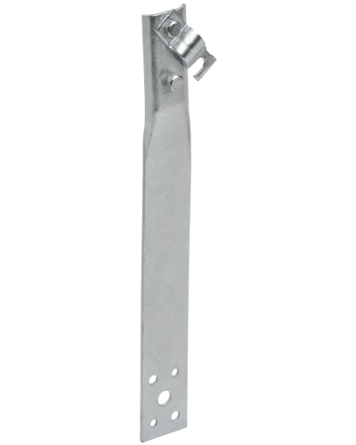 Держатель проводника круглого 6-10мм винтовой прямой h=150мм оцинкованная сталь IEK (ZDP86-11-1-16-150) в Белгороде Крепеж Pintop.ru