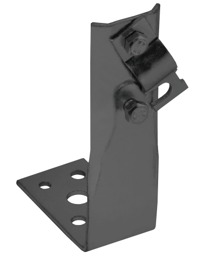 Держатель проводника круглого 6-10мм винтовой угловой h=60мм оцинкованная сталь TD IEK (ZDP87-13-1-16-60) в Белгороде Крепеж Pintop.ru