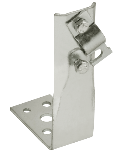 Держатель проводника круглого 6-10мм винтовой угловой h=80мм нержавеющая сталь IEK (ZDP87-20-1-16-80) в Белгороде Крепеж Pintop.ru