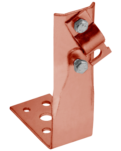 Держатель проводника круглого 6-10мм винтовой угловой h=150мм медь IEK (ZDP87-50-1-16-150) в Белгороде Крепеж Pintop.ru