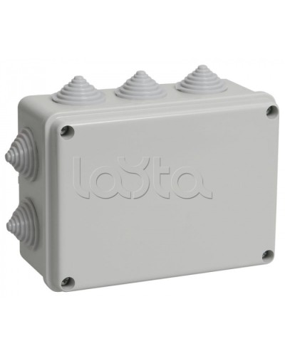 Коробка распаячная KM41241 для о/п 150x110x70мм IP44 10 кабель вводов IEK (UKO10-150-110-070-K41-44) в Белгороде Распределительные коробки Pintop.ru