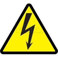 Самоклеящаяся этикетка: 85x85x85, символ "Молния" IEK (YPC30-MOLNI-3-096)