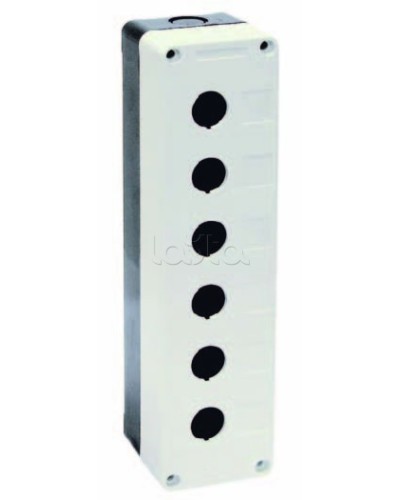 Корпус КП105(6) для кнопок 5(6) мест IEK BKP10-6-K01 в Белгороде Аксессуары для стоек и шкафов Pintop.ru