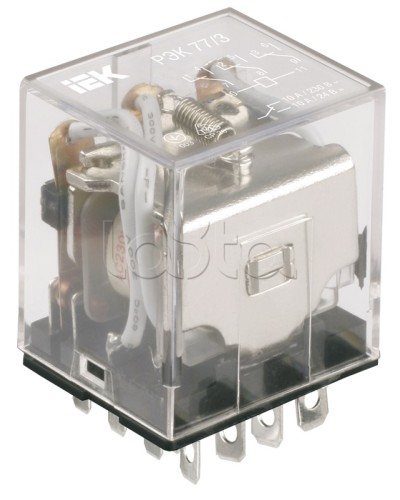 Реле промежуточное РЭК77/3 IEK RRP10-3-10-012D в Белгороде Аксессуары для кабель-канала Pintop.ru