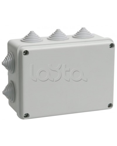 Коробка КМ41242 распаячная для о/п (RAL7035, 10 гермовводов) IEK UKO10-150-110-070-K41-55 в Белгороде Распределительные коробки Pintop.ru