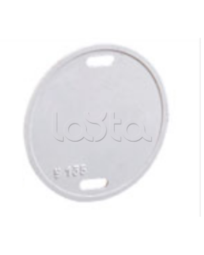 Бирка кабельная маркировочная У-135 (круг 55 мм) IEK UZMA-BIK-Y135-R в Белгороде Аксессуары для кабель-канала Pintop.ru