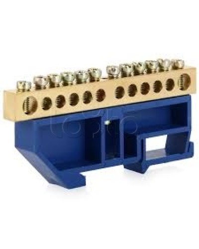 Шина нулевая с DIN-изолятором ШНИ-6x9-10-Д-С IEK YNN10-69-10D-K07 в Белгороде Клеммные колодки Pintop.ru