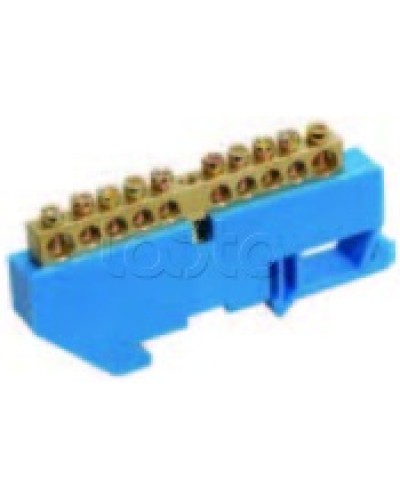 Шина нулевая в комбинированном DIN-изоляторе типа «Стойка» ШНИ-8x12-16-КС-С IEK YNN10-812-16DP-K07 в Белгороде Клеммные колодки Pintop.ru