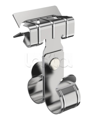 Зажим балочный 8-14мм под трубу 25мм двойной HDZ IEK (CME40-BZTD-025-HDZ) в Белгороде Крепежные изделия Pintop.ru