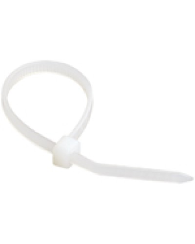 Стяжка 350x4,8 мм нейлоновая, белая IEK UHH31-D048-350-100 в Белгороде Стяжки-хомуты Pintop.ru
