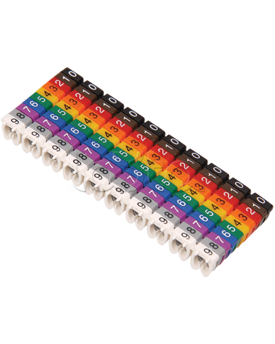 Маркер кабельный МКН комплект цифр 0-9 6мм2 (100шт/упак) IEK (UMK06-02-09) в Белгороде Аксессуары для кабель-канала Pintop.ru