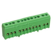 Шина PE "земля" в корпусном изоляторе на DIN-рейку ШНИ-6х9-10-К-З IEK YNN10-69-10KD-K06