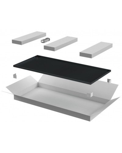 ITK LINEA N Дверь металлическая 800мм шкафа 42U чер. (LN05-42U8X-DM) в Белгороде Аксессуары для стоек и шкафов Pintop.ru
