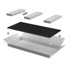 ITK LINEA N Дверь металлическая 800мм шкафа 47U чер. (LN05-47U8X-DM)