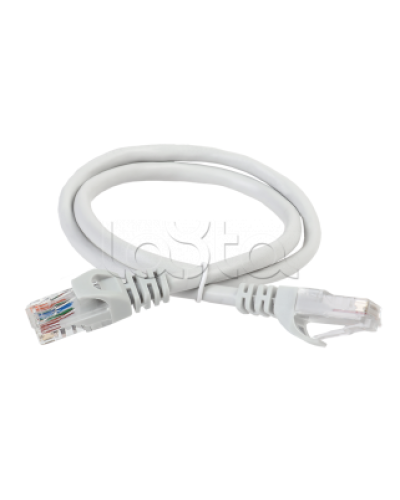 ITK Коммутационный шнур (патч-корд) кат.6 UTP 3м серый (PC01-C6U-3M) в Белгороде Патчкорды (медные) Pintop.ru