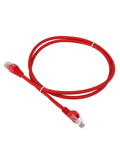 Патч-корд LANMASTER LSZH UTP кат.5e, 8.0 м, красный LANMASTER LAN-PC45/U5E-8.0-RD в Белгороде Патчкорды (медные) Pintop.ru