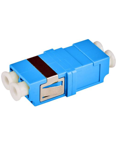 Адаптер оптический LC, OM3, корпус SC без фланцев, дуплексный LANMASTER LAN-2LCS/NF-AM-OM3 в Белгороде Коннекторы Pintop.ru