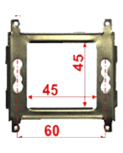 Суппорт металлический 45х45 для Mosaic LANMASTER LAN-MF45x45 в Белгороде Аксессуары для кабель-канала Pintop.ru