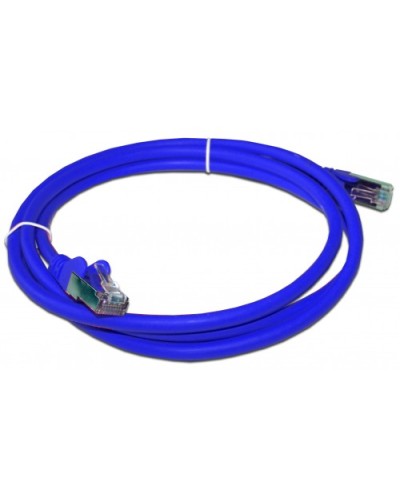 Патч-корд RJ45 - RJ45, 4 пары, FTP, категория 6A, 1.5 м, синий, LSZH LANMASTER LAN-PC45/S6A-1.5-BL в Белгороде Патч-корды и пигтейлы Pintop.ru