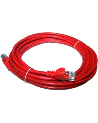 Патч-корд RJ45 - RJ45, 4 пары, UTP, категория 5е, 7 м, красный, LSZH LANMASTER LAN-PC45/U5E-7.0-RD в Белгороде Патч-корды и пигтейлы Pintop.ru