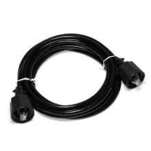 Патч-корд индустриальный RJ45 - RJ45, 4 пары, FTP, категория 5е, 1 м, черный LANMASTER LAN-S45-45-1.0-WP